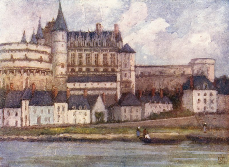 Amboise do Loire (litografia a cores) de Amy B. Atkinson