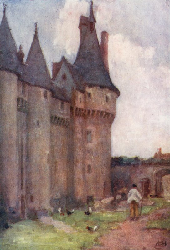 Fougeres-sur-Bievre (litografia a cores) de Amy B. Atkinson