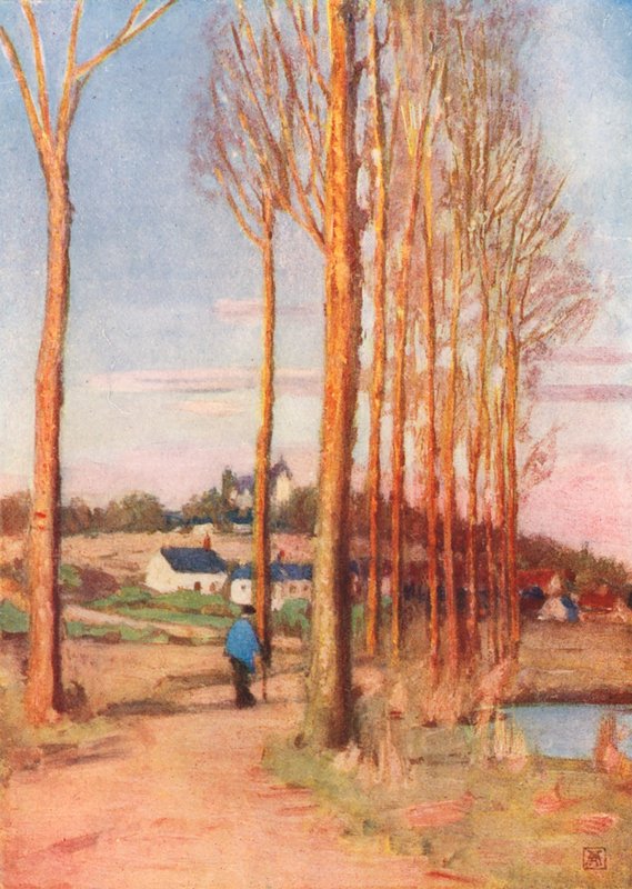 O caminho para Clochegourde (litografia a cores) de Amy B. Atkinson
