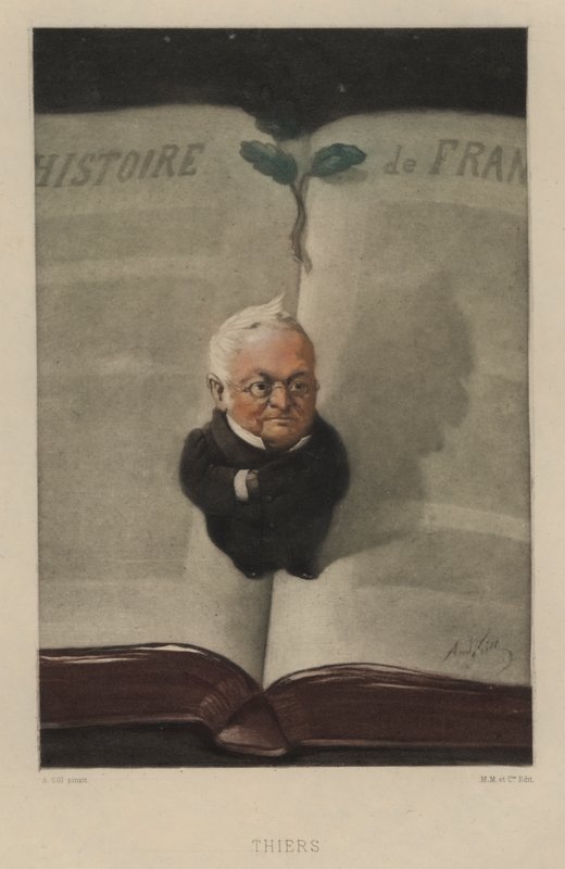 Adolphe Thiers, estadista e historiador francês de Andre Gill