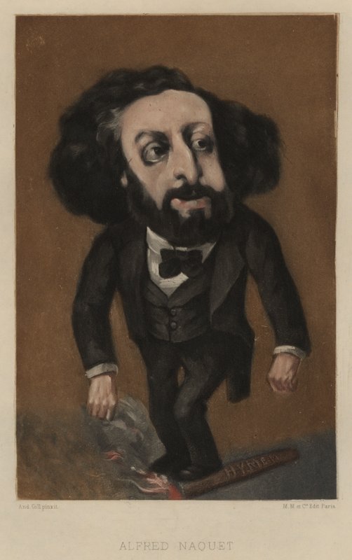 Alfred Naquet, químico e político francês de Andre Gill