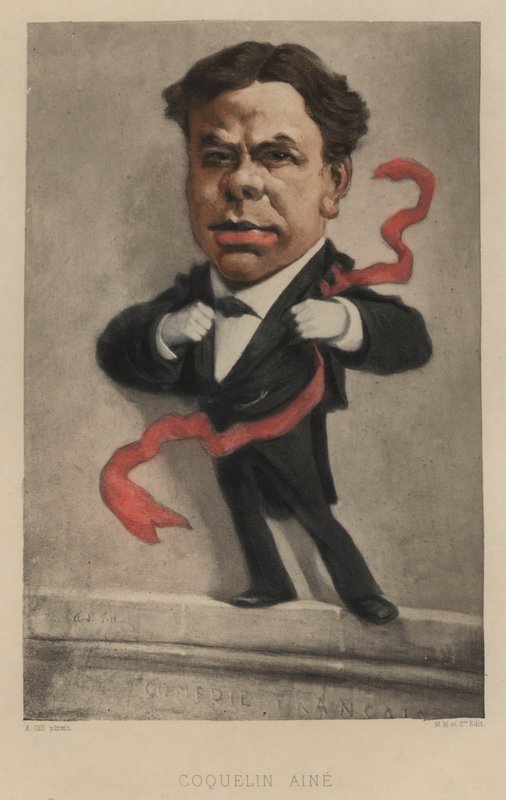 Benoit-Constant Coquelin, ator francês de Andre Gill