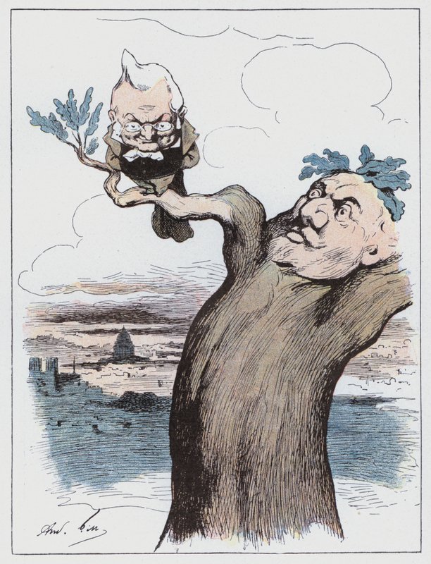 The Bird on the Branch (cor litho) de Andre Gill