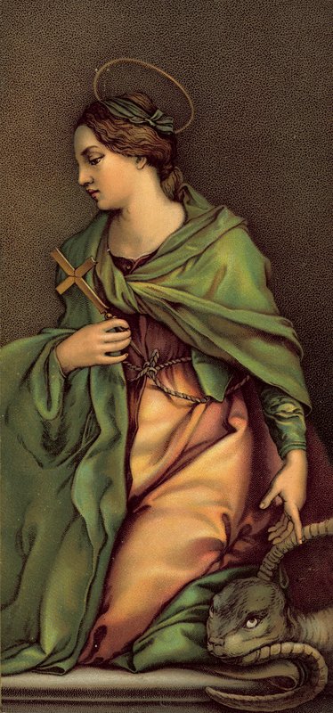 São Margherita (cromolito) de Andrea del Sarto
