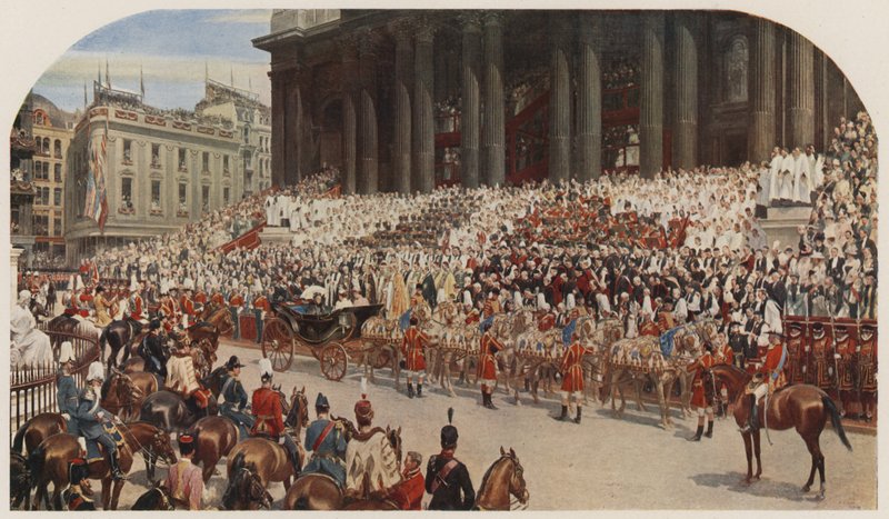 Jubileu de Diamante da Rainha Vitória, Catedral de São Paulo, Londres, 22 de junho de 1897 de Andrew Carrick Gow