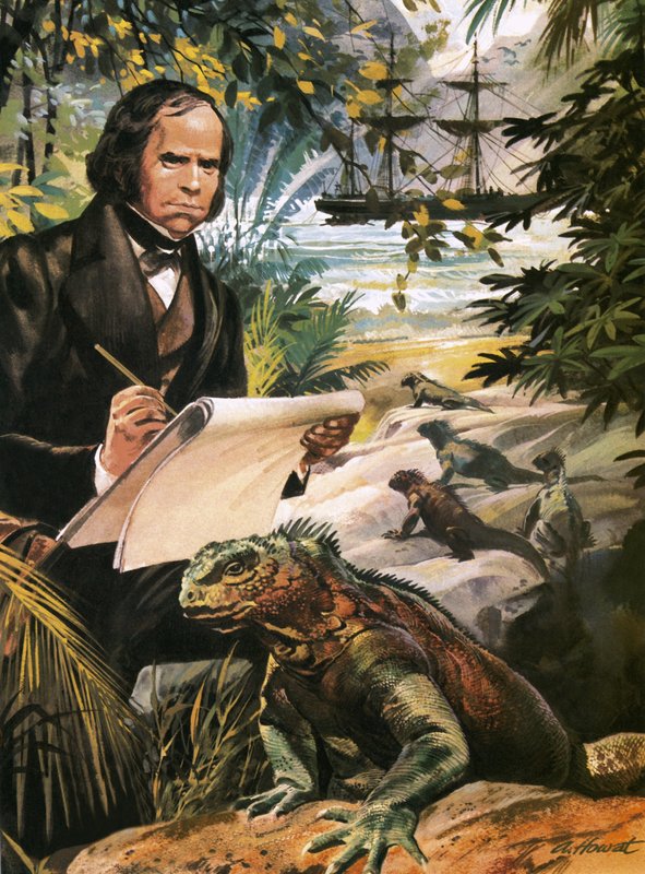 Charles Darwin nas Ilhas Galápagos de Andrew Howat