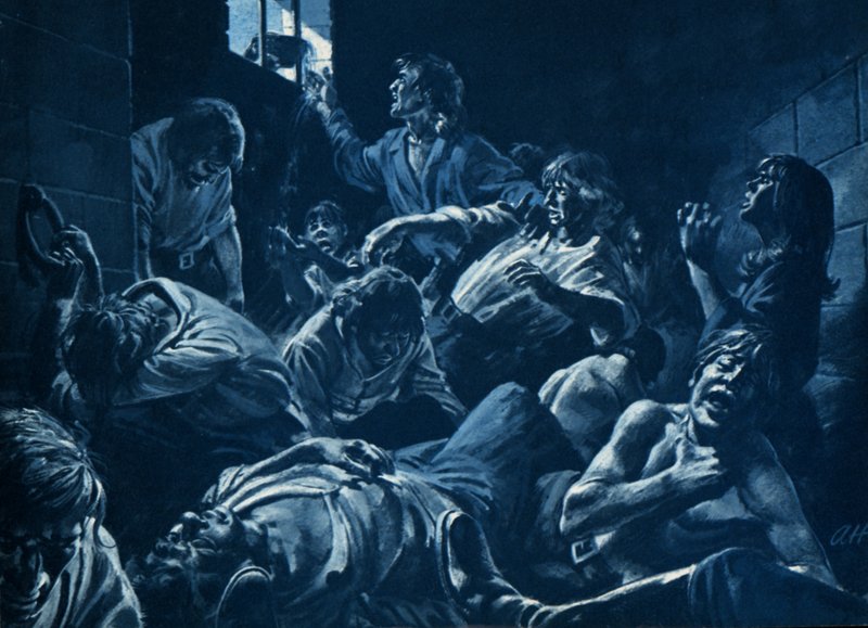 O Buraco Negro de Calcutá (litografia) de Andrew Howat