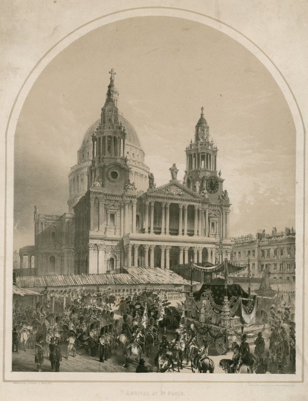 Chegada à Catedral de São Paulo, Londres de Andrew Maclure