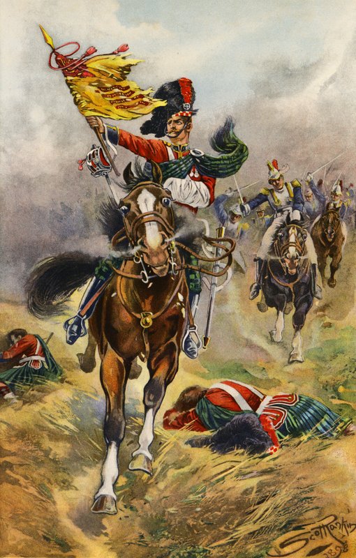 Uma corrida pela bandeira (gravura) de Andrew Scott Rankin