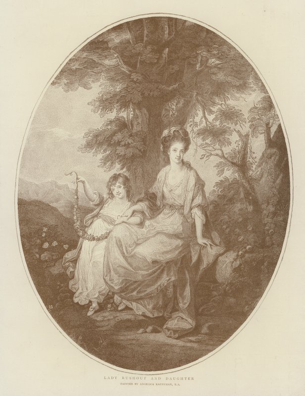 Senhora Rushout e Filha de Angelica Kauffmann