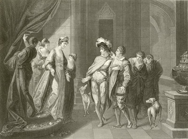 A entrevista entre Edgar e Elfrida de Angelica Kauffmann