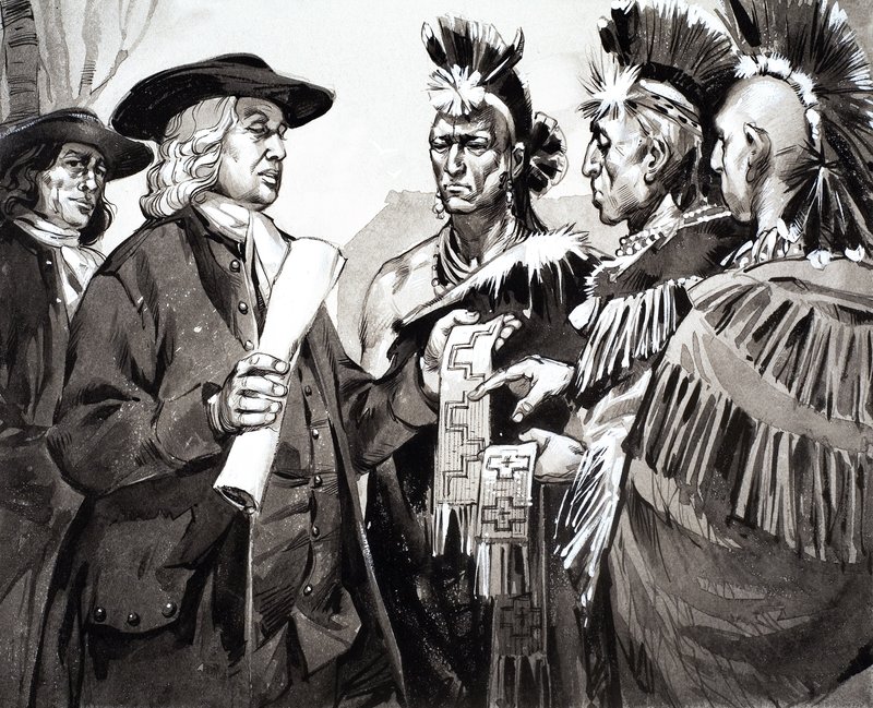 Uma Nação Dividida, ilustração de "The Making of America de Angus McBride
