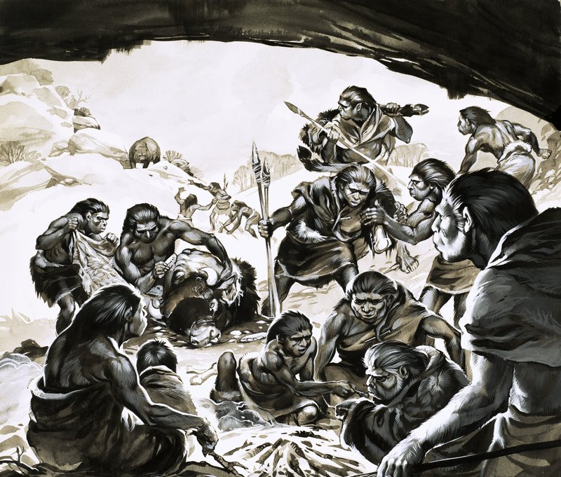 Feitiço dos homens das cavernas do frio de Angus McBride