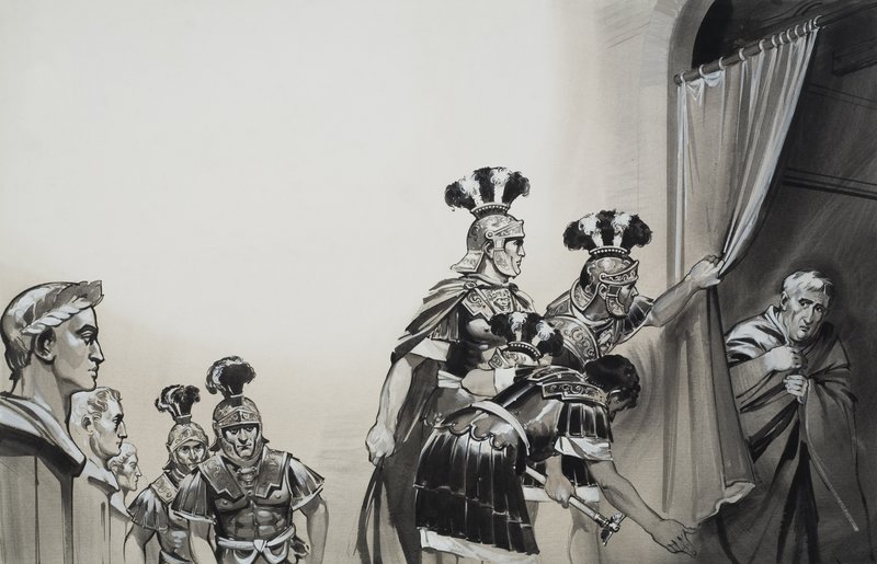 Cláudio (10 a.C.-54 d.C.) (guache sobre papel) de Angus McBride