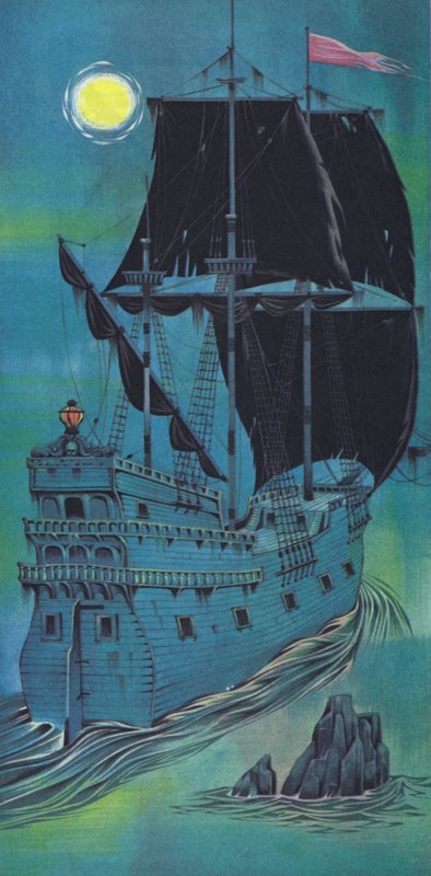 Navio fantasma (litografia a cores) de Angus McBride
