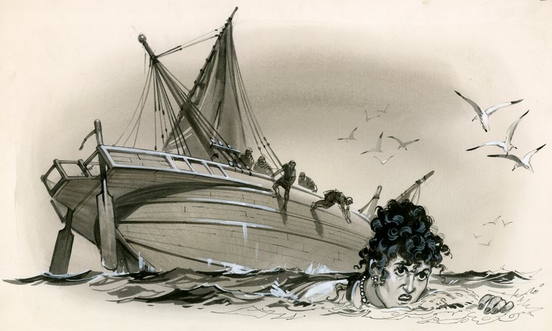 Agripina, mãe de Nero, a nadar em terra de Angus McBride
