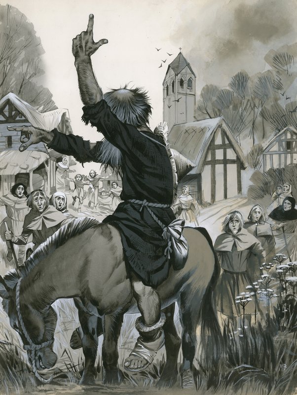 Pedro, o Eremita (guache sobre papel) de Angus McBride