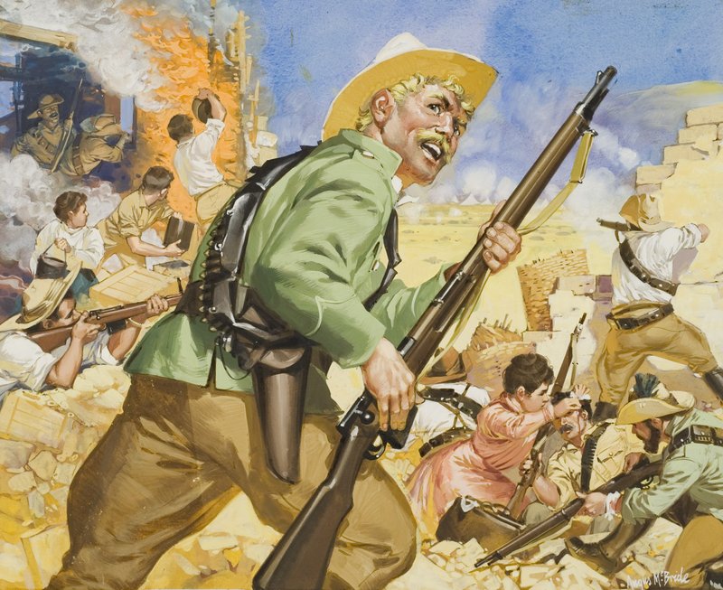 Cerco de Mafeking, de 1899-1900 (guache sobre papel) de Angus McBride