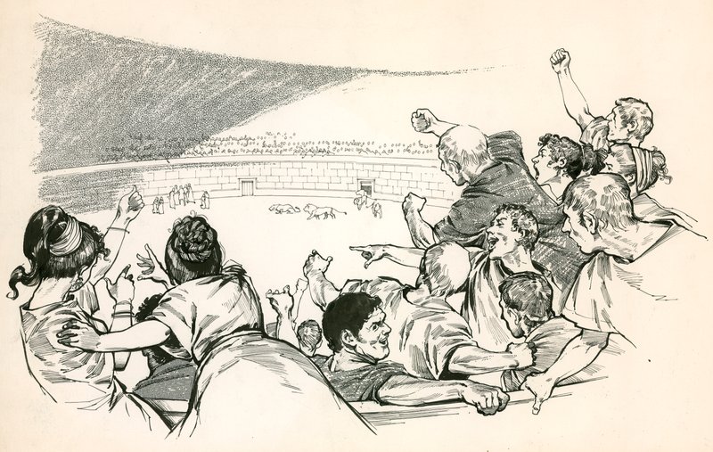 Espetáculo num circo romano de Angus McBride