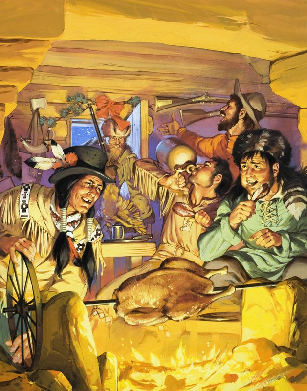Ação de Graças na década de 1840. de Angus McBride
