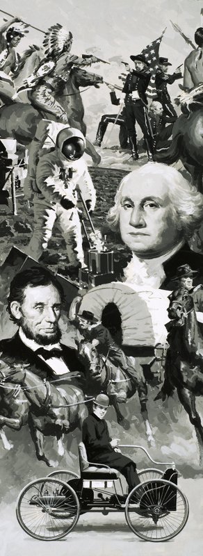 Montagem de The Making of America de Angus McBride