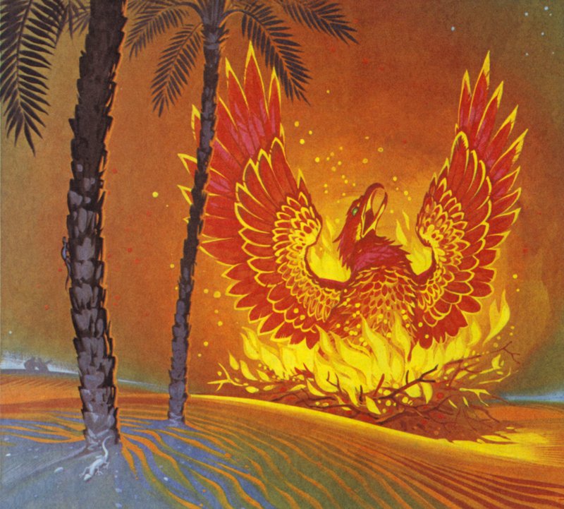 A Fénix (litografia a cores) de Angus McBride