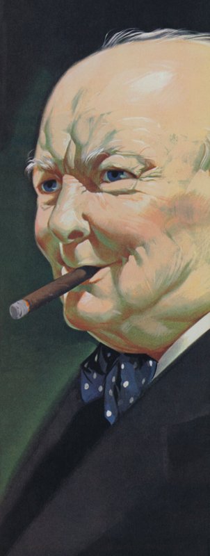 Winston Churchill (litografia a cores) de Angus McBride
