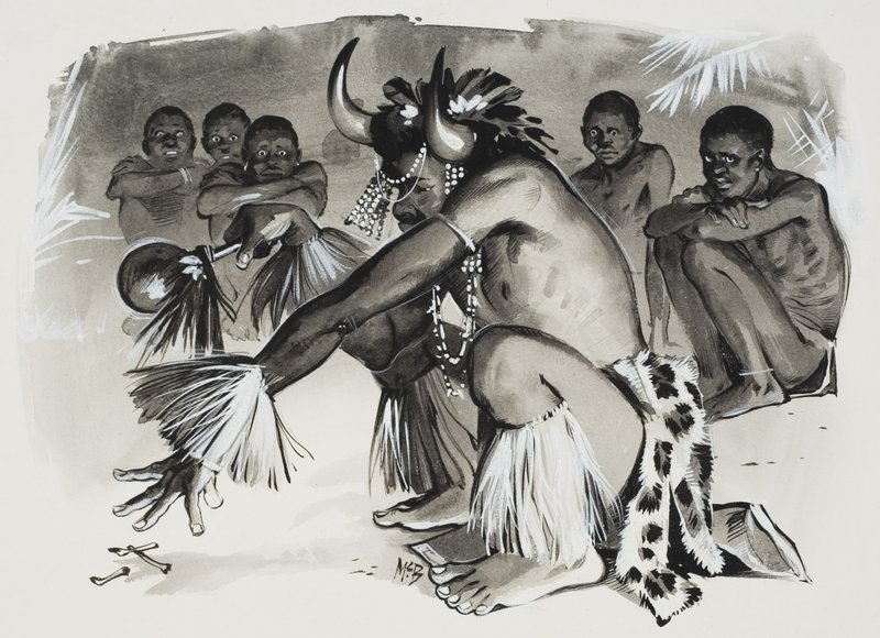 Feiticeiro (guache sobre papel) de Angus McBride
