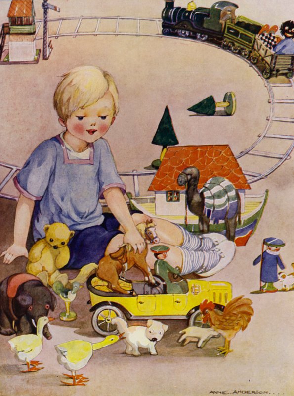 Manhã de Natal (cor litho) de Anne (after) Anderson