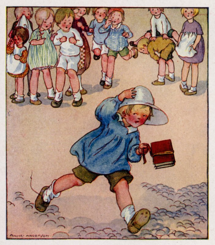 Rima de berçário: Georgey Porgey, Pudim e Torta (cor litho) de Anne (after) Anderson