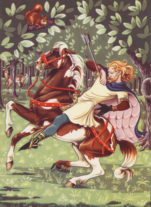 A morte de William Rufus (litografia a cores) de Anne & Johnstone Janet (1928 79) Johnstone