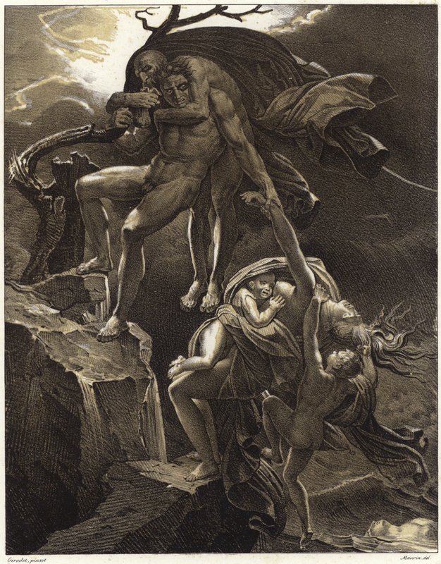 Cena do dilúvio de Anne Louis Girodet de Roucy Trioson