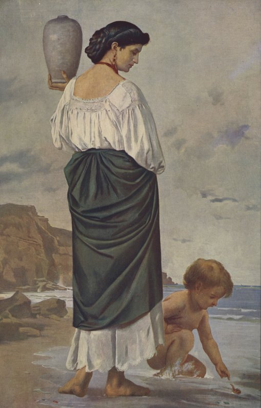 Portador de água (pintura a óleo) de Anselm Feuerbach