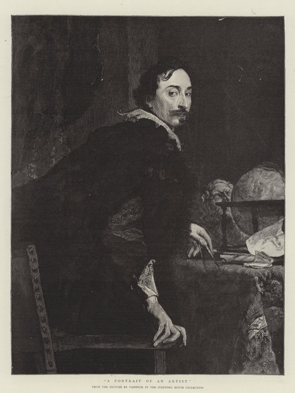 Um retrato de um artista de Anthony van Dyck