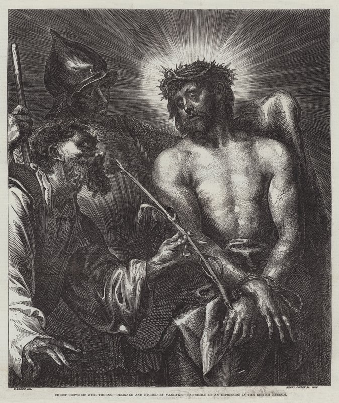 Cristo coroado de espinhos de Anthony van Dyck
