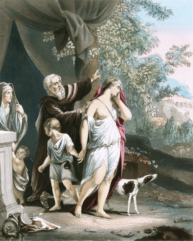 Hagar e seu filho partem de Anthony van Dyck