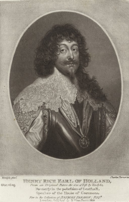 Henry Rich, conde da Holanda de Anthony van Dyck