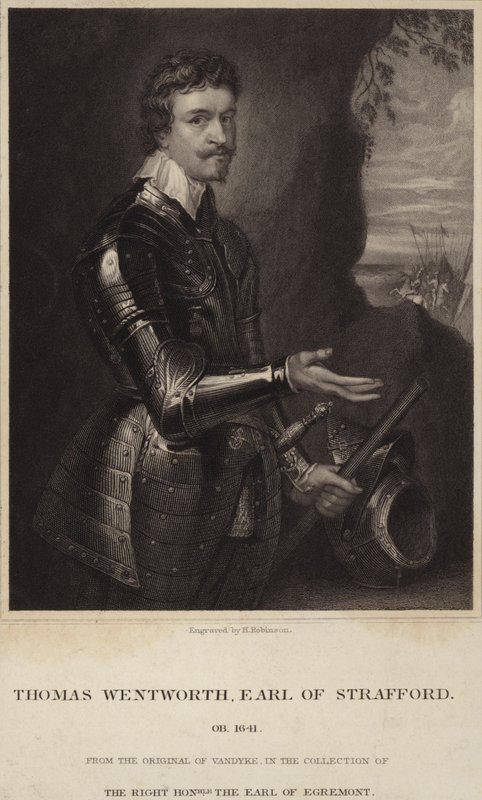Retrato, de, thomas, Wentworth, conde, de, strafford de Anthony van Dyck