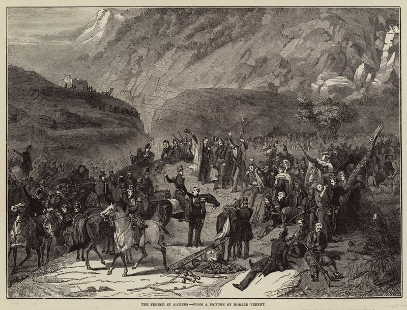 Os franceses em Argel de Antoine Charles Horace Vernet