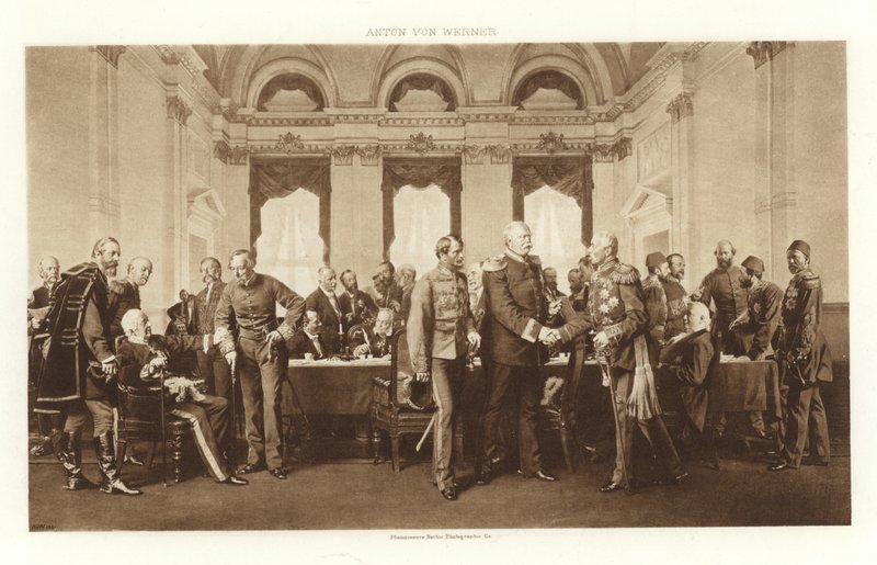 O Congresso de Berlim de 1878 (fotogravura) de Anton Alexander von Werner