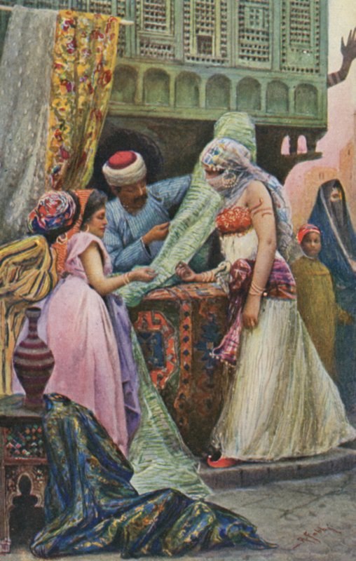 Mulheres do Oriente Médio que compram material de Antonio Fabbi