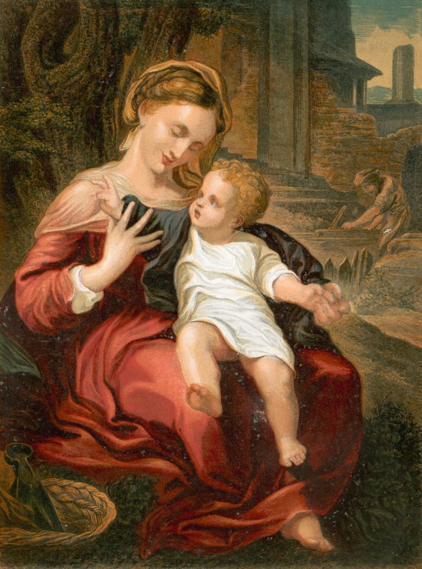 A Sagrada Família de Antonio da Correggio