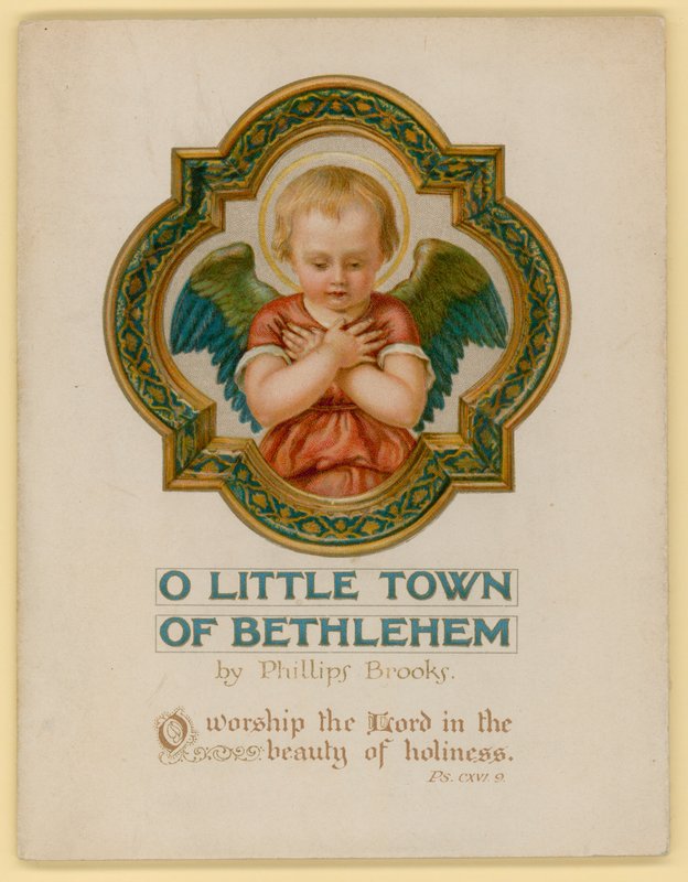 Ilustração para O Pequena Cidade de Belém (chromolitho) de Archibald Henning