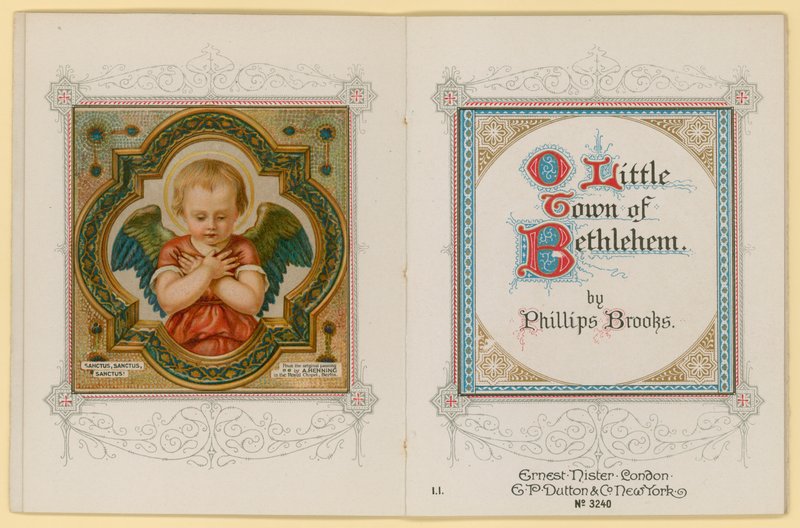 Ilustração para O Pequena Cidade de Belém (chromolitho) de Archibald Henning