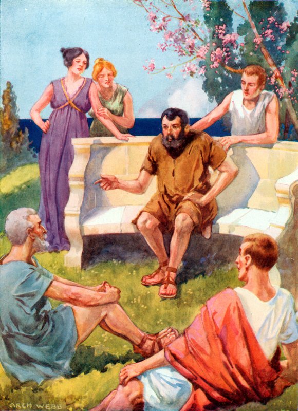 Esopo contando suas histórias de Archibald Webb