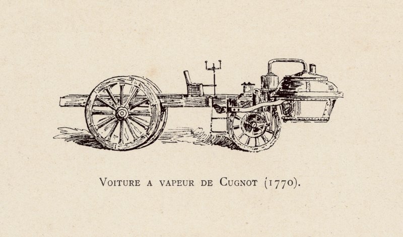 Carro a vapor do Cugnot de Armand Jean Heins