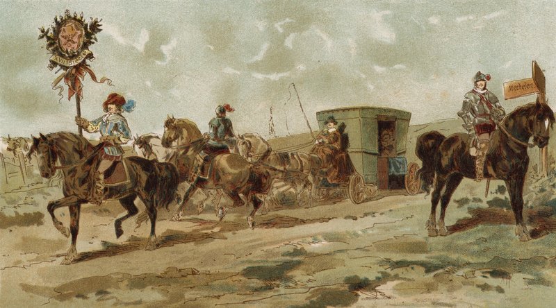 Rubens, carruagem, espanhol, países baixos, cedo, 17o século de Armand Jean Heins