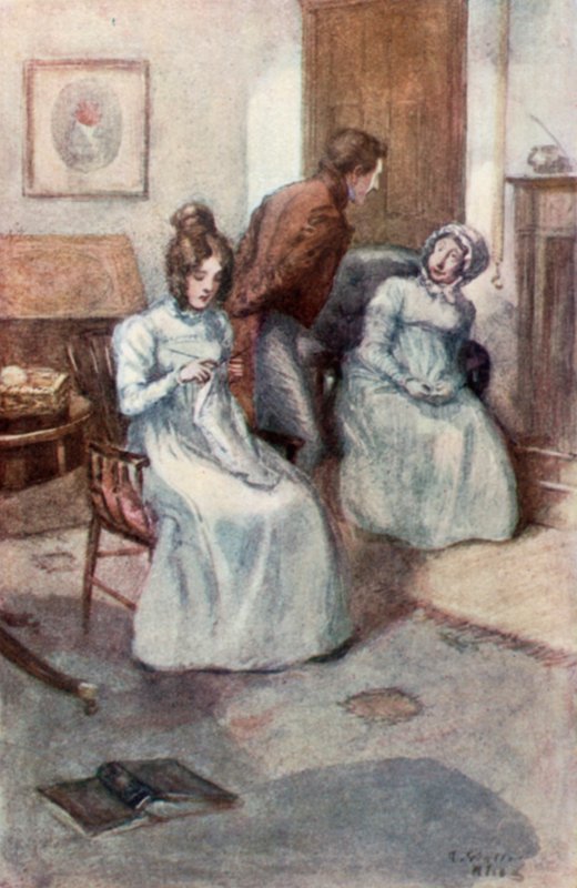 Ilustração para a abadia de Northanger por Jane Austen de Arthur Wallis Mills