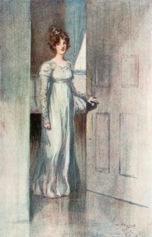 Ilustração para a abadia de Northanger por Jane Austen de Arthur Wallis Mills