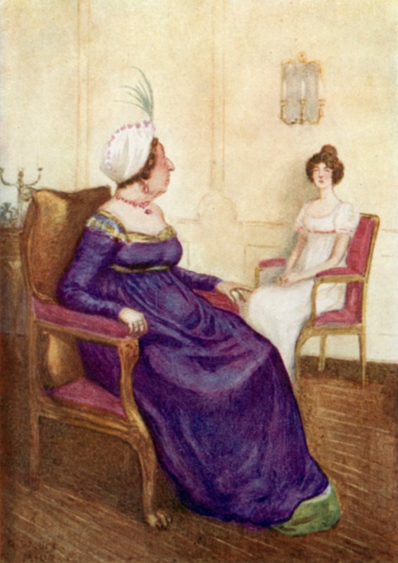 Ilustração para Orgulho e Preconceito por Jane Austen de Arthur Wallis Mills